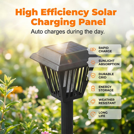 Outdoor Solar Powered Mosquito Killer Lamp-Stake