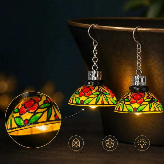 ✨ Handmade Light-Up Chandelier Earrings for Vintage Style 💎