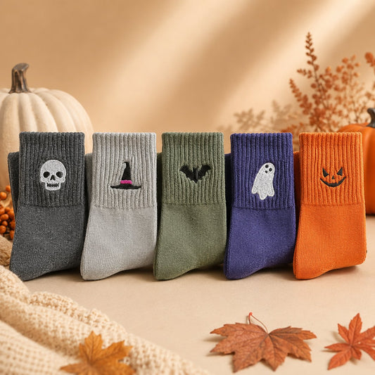 🧡 50% OFF Cute Halloween Embroidered Socks Today 👻