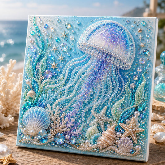 ๐ฅ Last Day 49% OFF - ๐โจ Ocean Theme Pearl Art DIY Kit โ Relaxing DIY Craft to Create Stunning Coastal Artwork