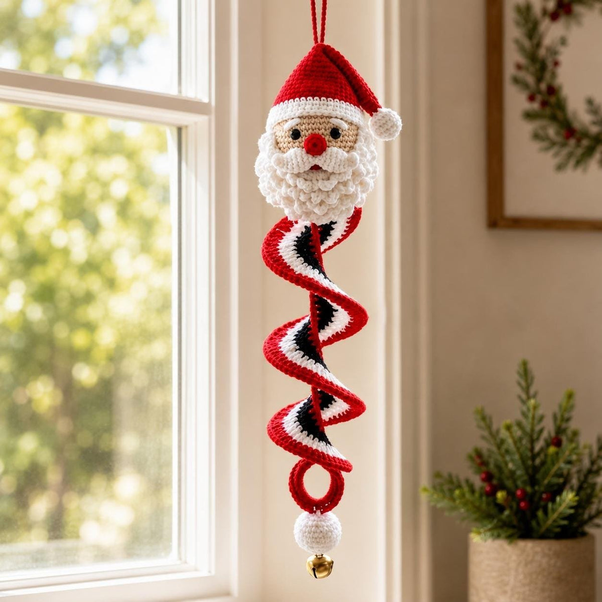⏰Last day Promotion 🔥-🎅🌲Crochet Snowman Spiral Oranment DIY Kit