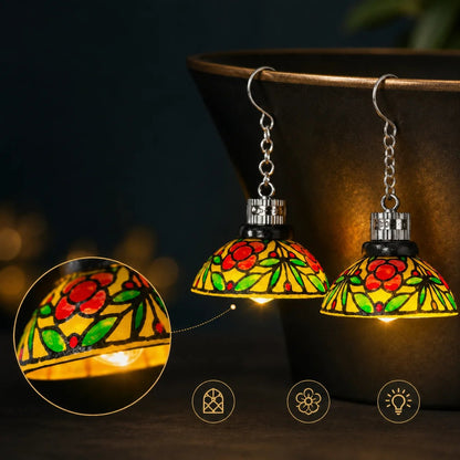 ✨ Handmade Light-Up Chandelier Earrings for Vintage Style 💎