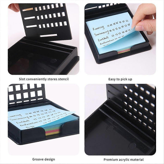 ๐ฅ Last Day 50% OFF โ โจ๐ Sticky Note Stencil & Stand Set for Perfect Organization ๐๐ก