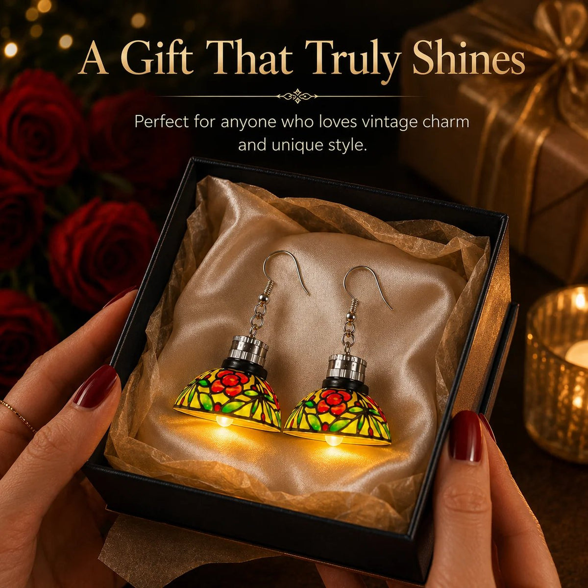 ✨ Handmade Light-Up Chandelier Earrings for Vintage Style 💎