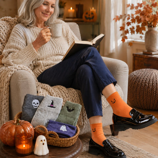 🧡 50% OFF Cute Halloween Embroidered Socks Today 👻