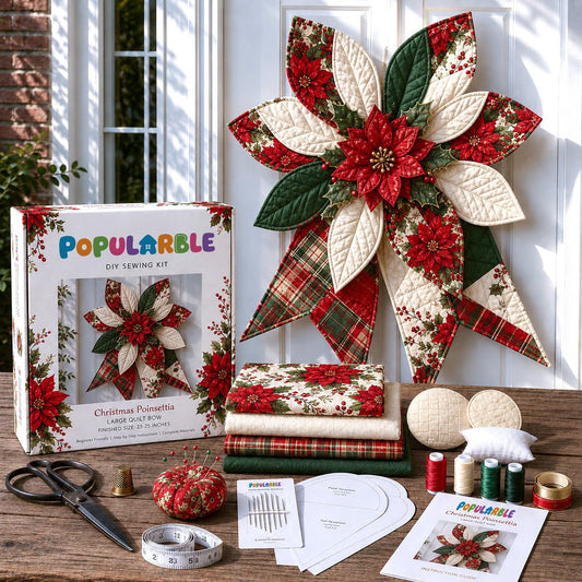 ⏰Last day Promotion 🔥- Large Patchwork Bow Sewing Kit (Beginner-Friendly)