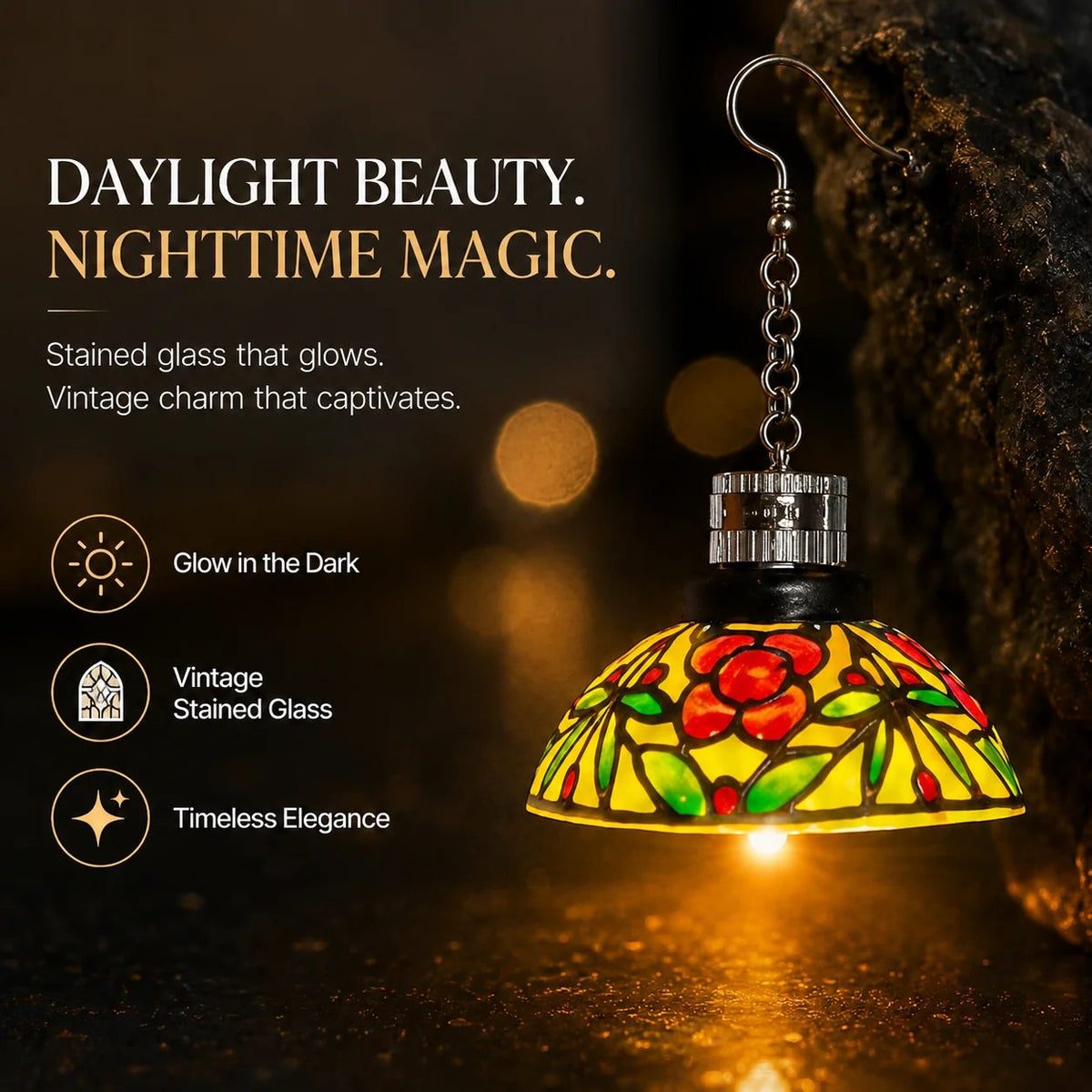✨ Handmade Light-Up Chandelier Earrings for Vintage Style 💎